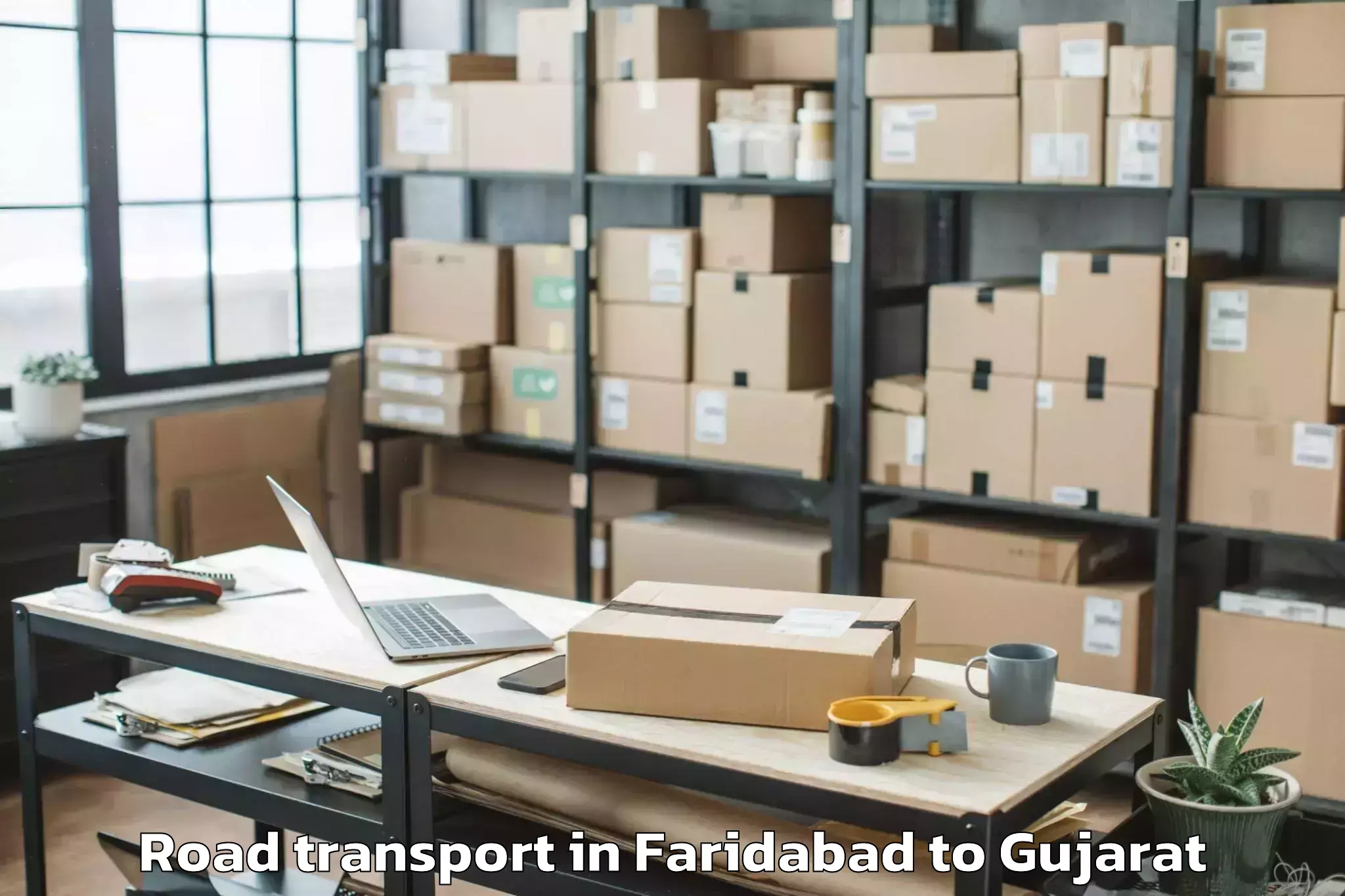 Professional Faridabad to Kamrej Road Transport